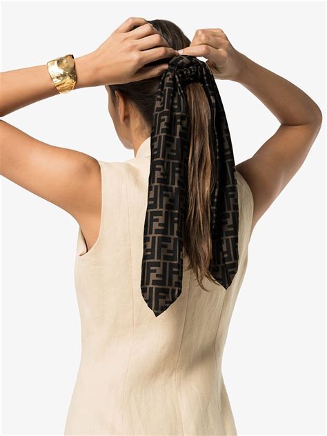 fendi hair scarf